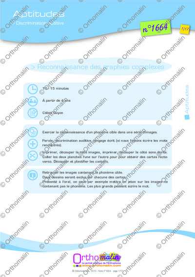 Page 1 de la fiche