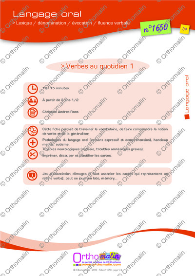 Page 1 de la fiche