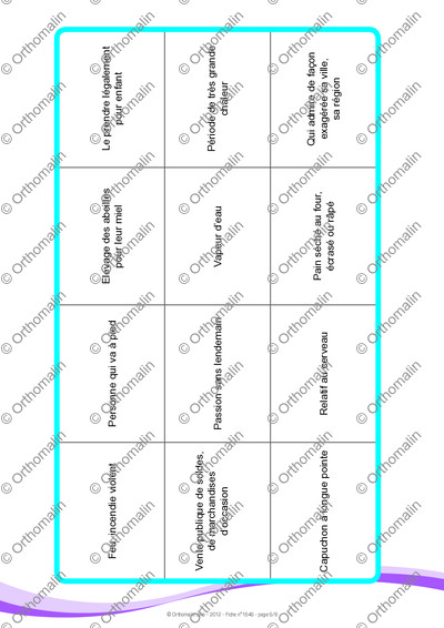 Page 6 de la fiche