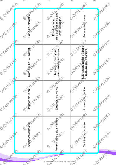 Page 7 de la fiche