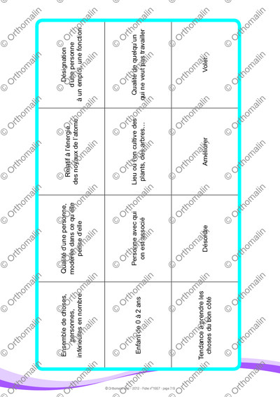Page 7 de la fiche