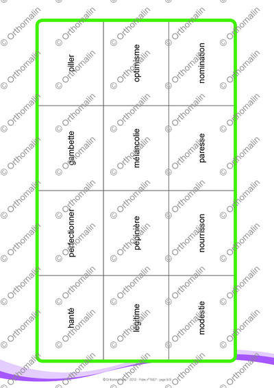 Page 9 de la fiche