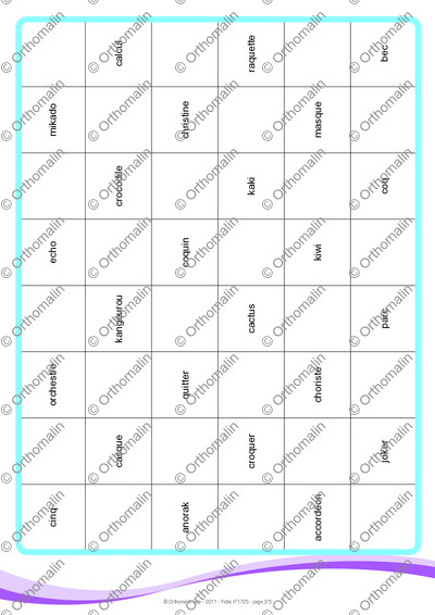Page 3 de la fiche