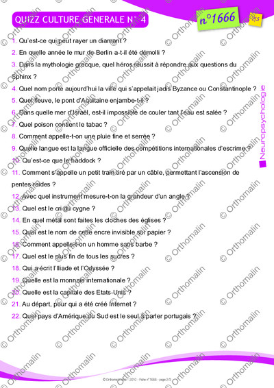 Page 2 de la fiche