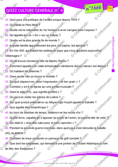 Page 3 de la fiche