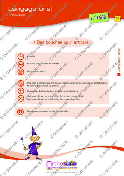 Page 1 de la fiche