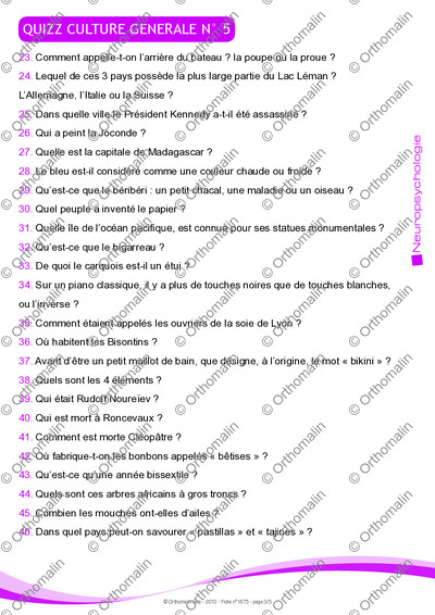 Page 3 de la fiche