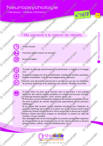 Page 1 de la fiche