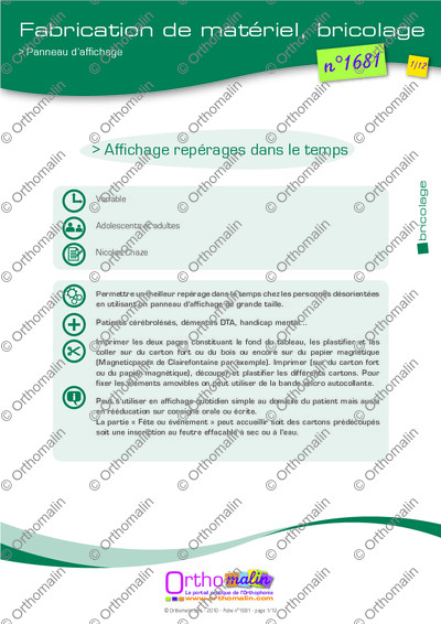 Page 1 de la fiche