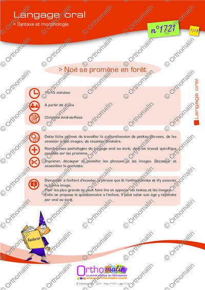 Page 1 de la fiche