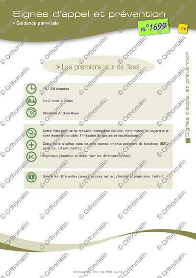 Page 1 de la fiche