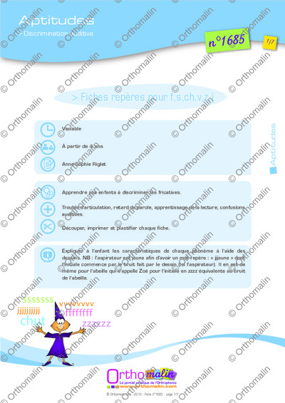 Page 1 de la fiche