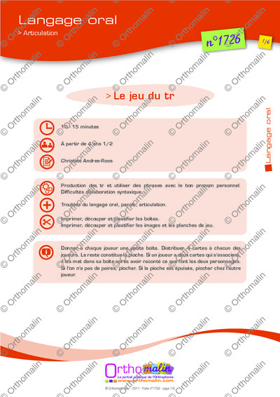 Page 1 de la fiche