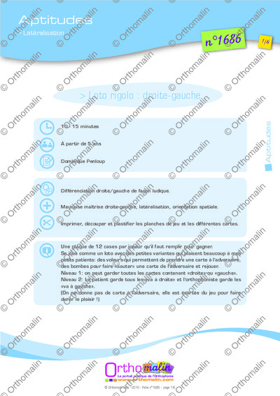 Page 1 de la fiche