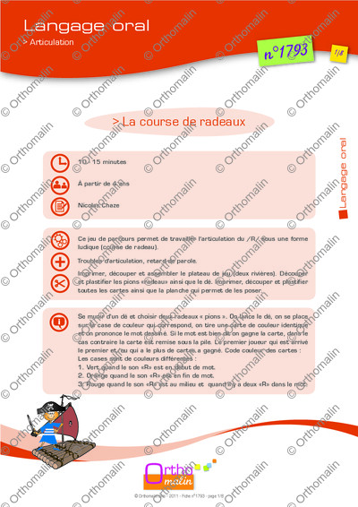 Page 1 de la fiche