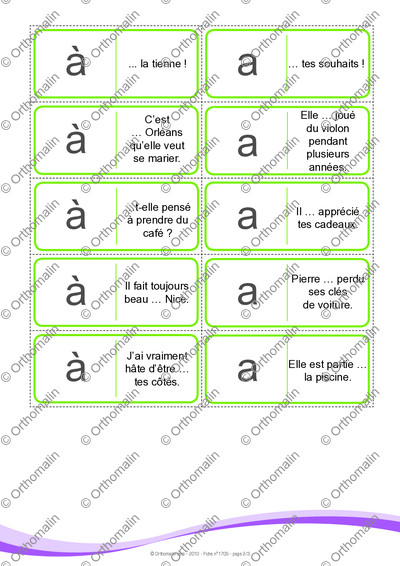 Page 2 de la fiche
