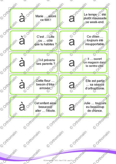 Page 3 de la fiche