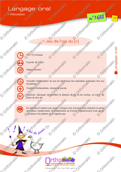 Page 1 de la fiche