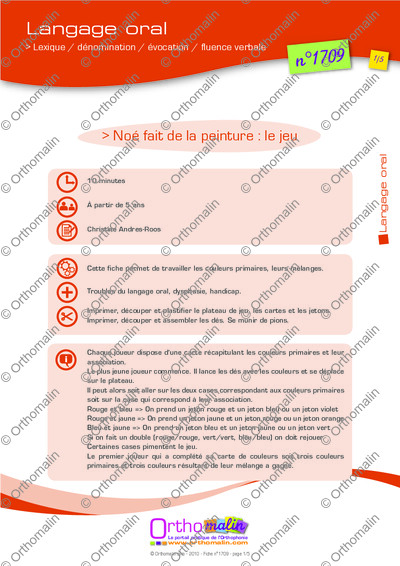 Page 1 de la fiche