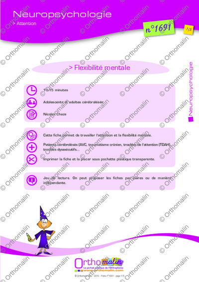 Page 1 de la fiche
