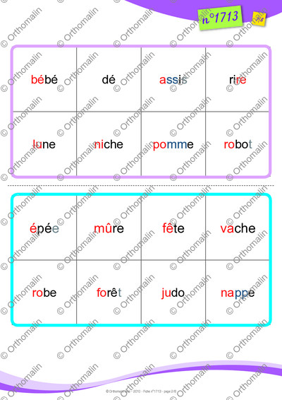 Page 2 de la fiche