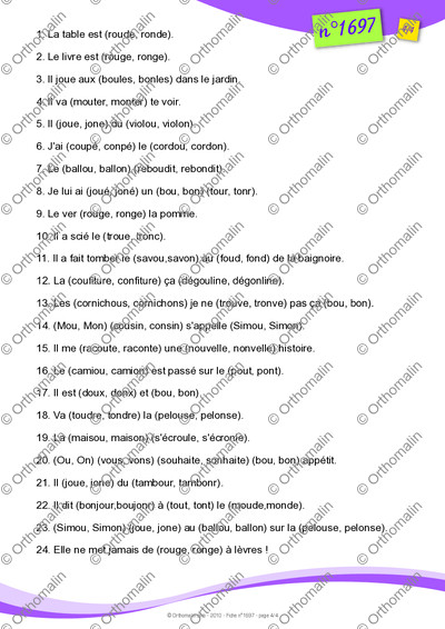 Page 4 de la fiche