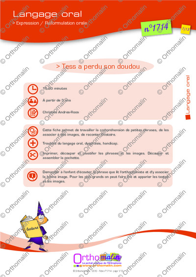 Page 1 de la fiche