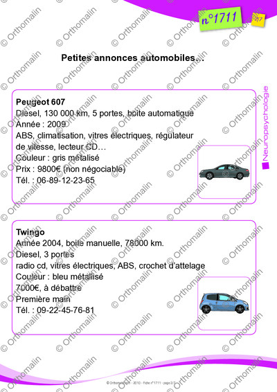 Page 2 de la fiche