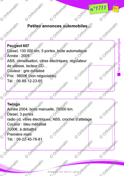 Page 5 de la fiche