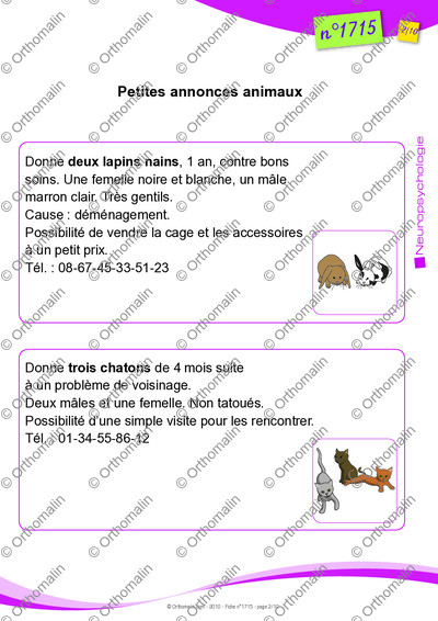 Page 2 de la fiche