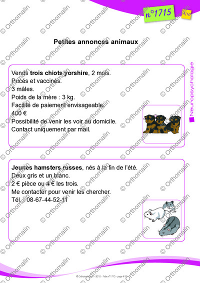 Page 4 de la fiche