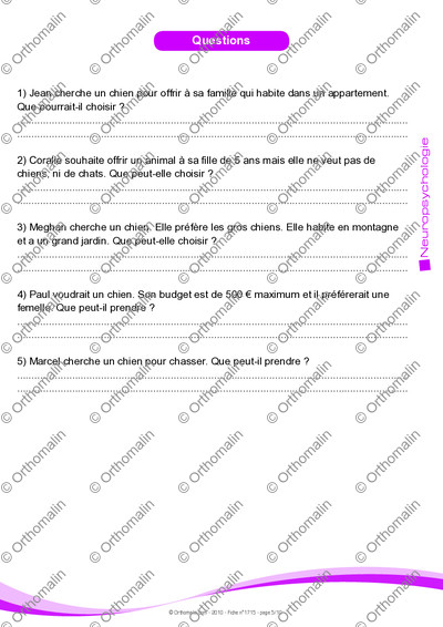 Page 5 de la fiche