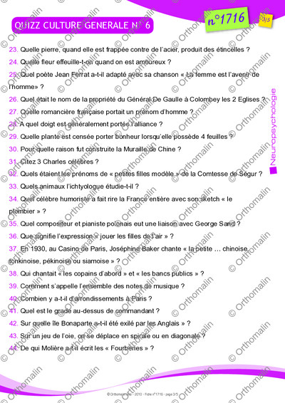 Page 3 de la fiche