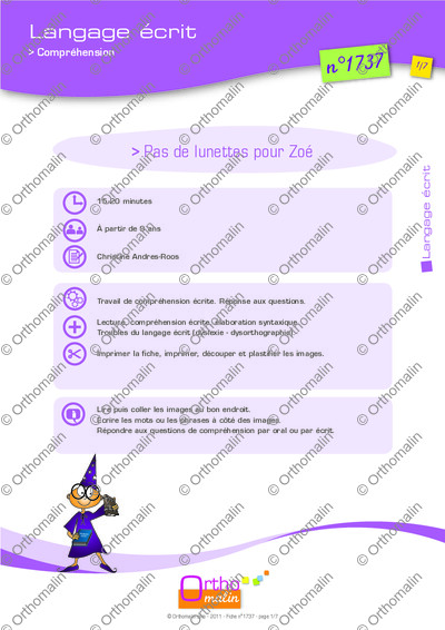 Page 1 de la fiche