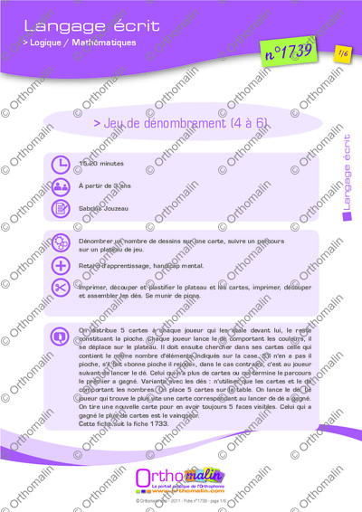 Page 1 de la fiche