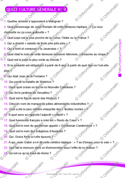 Page 2 de la fiche