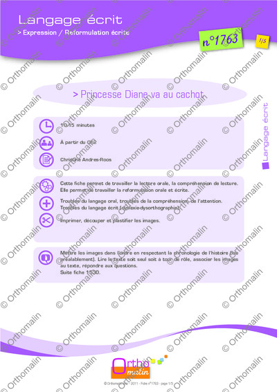 Page 1 de la fiche