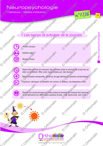 Page 1 de la fiche