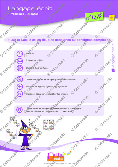 Page 1 de la fiche