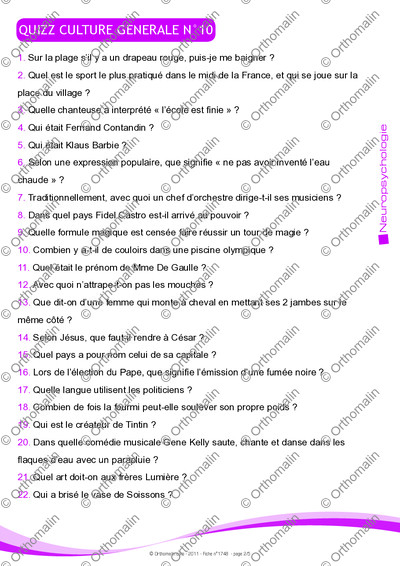 Page 2 de la fiche