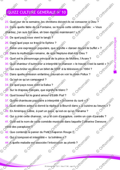Page 3 de la fiche