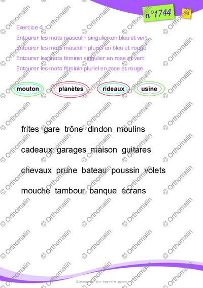 Page 5 de la fiche