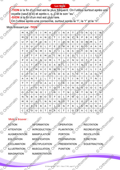 Page 2 de la fiche