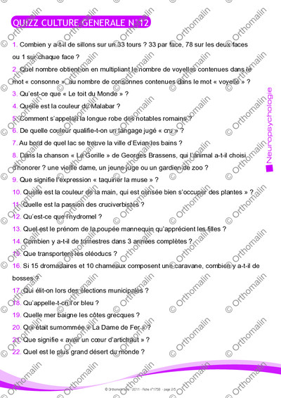 Page 2 de la fiche
