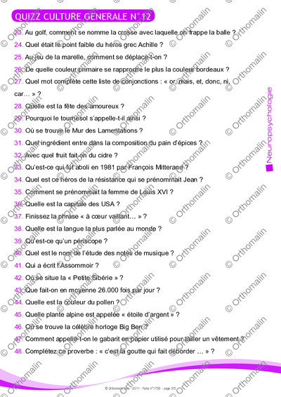 Page 3 de la fiche