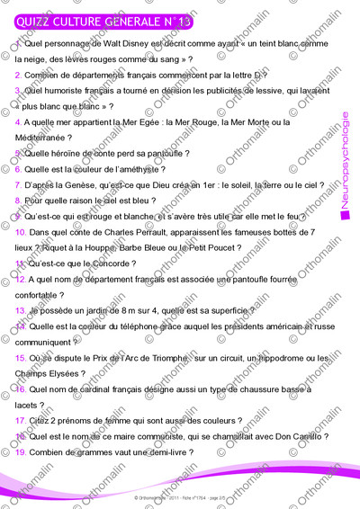 Page 2 de la fiche