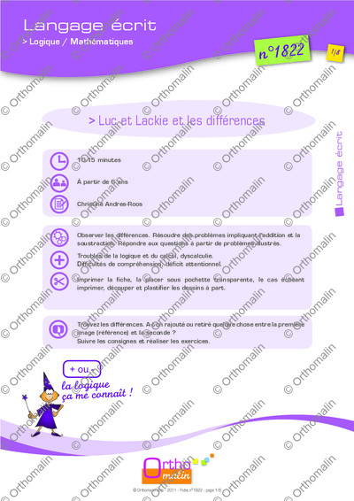 Page 1 de la fiche