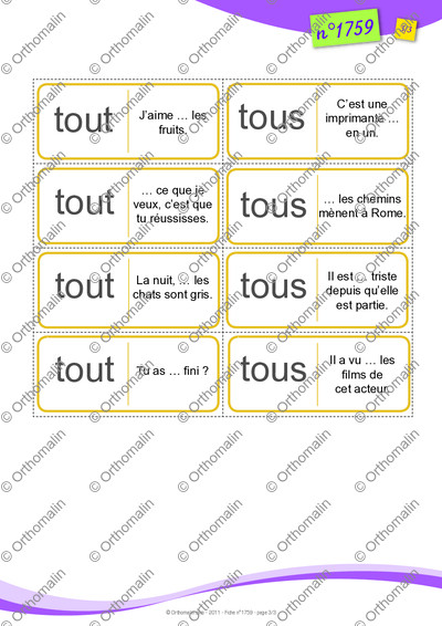 Page 3 de la fiche