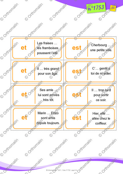Page 2 de la fiche