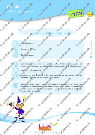 Page 1 de la fiche